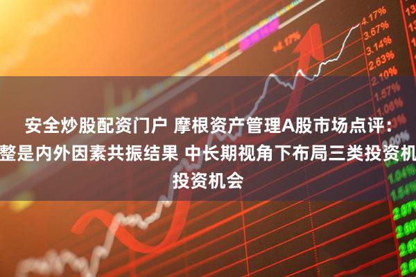 安全炒股配资门户 摩根资产管理A股市场点评：调整是内外因素共振结果 中长期视角下布局三类投资机会